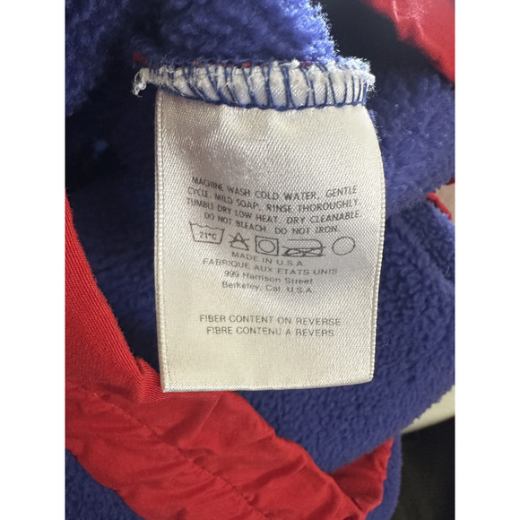 *Flawed Vtg 90's The North Face Extreme Z Fleece Color Block USA Made Size Large - Picture 13 of 16